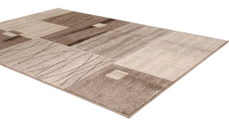 Peyer Syntex Teppich Teppich modern Design, grau, Rechteckig, Höhe: 8 mm, für Wohnzimmer, Esszimmer, Schlafzimmer Graphik Design von Peyer Syntex