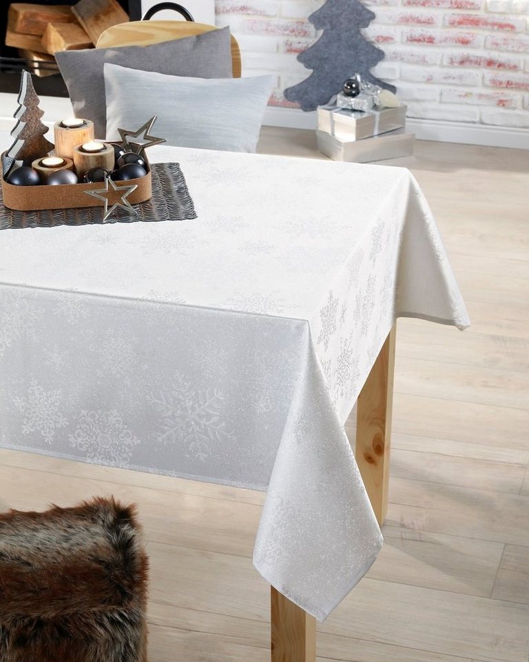 Peyer Syntex Tischdecke Weihnachten Tischdecke Snow (1-tlg) von Peyer Syntex