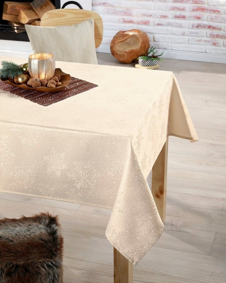 Peyer Syntex Tischdecke Weihnachten Tischdecke Snow (1-tlg) von Peyer Syntex