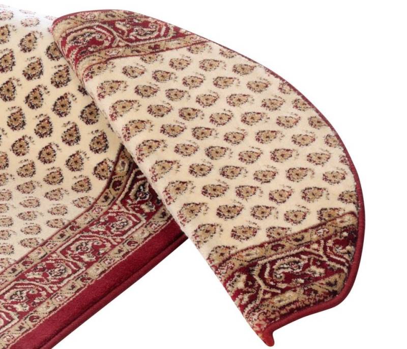 Peyer Syntex Stufenmatte Stufenmatte classic MIr Design, gemustert, beige, halbrund, Höhe: 13 mm, MIR Design mit Bordüre von Peyer Syntex