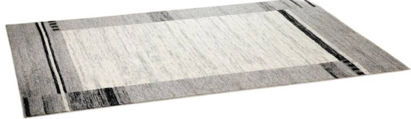 Peyer Syntex Teppich Teppich modern Design, anthrazit, Rechteckig, Höhe: 9 mm, Bordüre, pflegeleicht, rechteckig, grau, modern, Wohnzimmer, Flur von Peyer Syntex