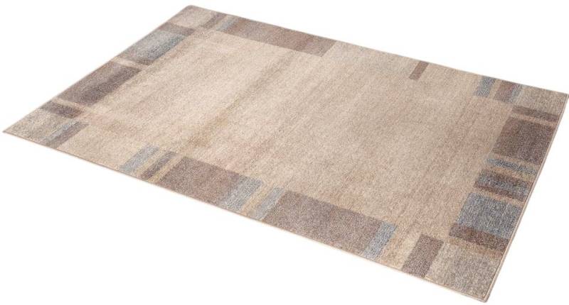 Peyer Syntex Teppich Teppich modern Design, beige, Rechteckig, Höhe: 8 mm, mit Bordüre rechteckig von Peyer Syntex
