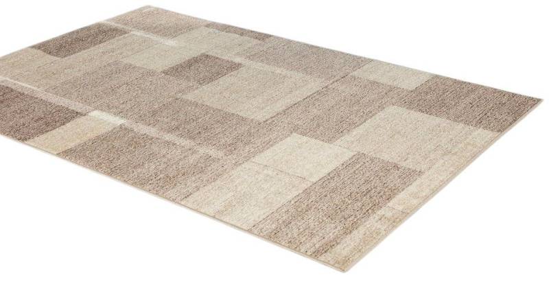Peyer Syntex Teppich Teppich modern Design, braun, Rechteckig, Höhe: 8 mm, Karo Design Teppichläufer von Peyer Syntex