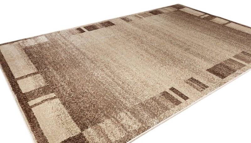 Peyer Syntex Teppich Teppich modern Design, braun, Rechteckig, Höhe: 8 mm, mit Bordüre von Peyer Syntex