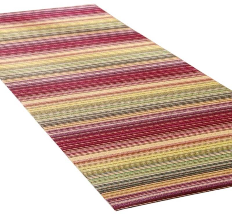 Peyer Syntex Teppich Teppich modern Design, bunt, Rechteckig, Höhe: 3 mm, Design Streifen bunt pflegeleicht waschbar Kinderzimmer Spielzimmer von Peyer Syntex