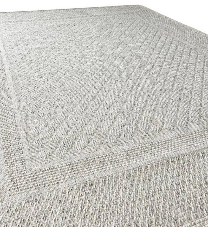 Peyer Syntex Teppich Teppich modern Design, grau, Rechteckig, Höhe: 5 mm, Flachgewebe Wohnzimmer Esszimmer Schlafzimmer pflegeleicht von Peyer Syntex