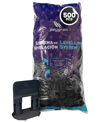 Peygran® Zuglaschen Nivelliersystem 2mm schwarz 500 Stück von Peygran