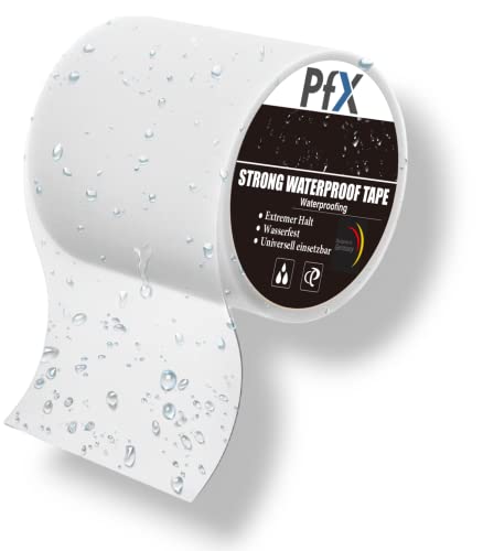 PfX Extrem Starkes Premium Wasserbeständiges Klebeband [1,5m] - Pool, Zelt, Teich Reparatur Set - Neue 2023 Version - ACHTUNG EXTREM STARK! (1,5 Meter) von PfX