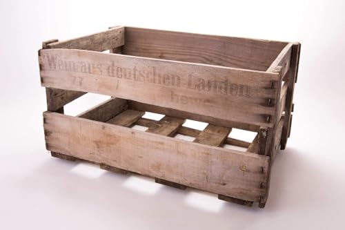 Pfälzer Weinkiste Original gebrauchte individuelle Färbung im tollen Vintage Design 46 x 30,5 x 24 cm von Pfälzer Weinkiste