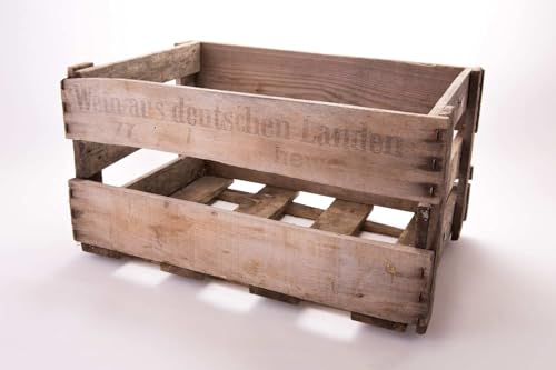 Pfälzer Weinkiste Original - Vintage Holz Weinkiste als Dekoration - Bodenstehend - 46 x 30,5 x 24 cm von Pfälzer Weinkiste