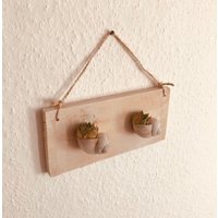 Wanddeko Minimalistisch Miniblumentopf Schneckchen 2 Weiß Sukkulenten Bild von PfaennlesWerkstatt