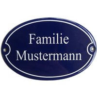 Türschild Mit Familienname - Format 120 X 80mm Oval Emaille Keramik Wetterfest Türschild. J.pfaffenzeller von PfaffenzellerEmaille
