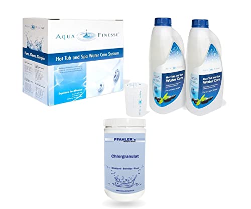 Pfahler´s Whirlpoolstudio Aquafinesse Whirlpool Wasserpflege Set, Aqua Finesse + Pfahler Chlorgranulat von Pfahler´s Whirlpoolstudio