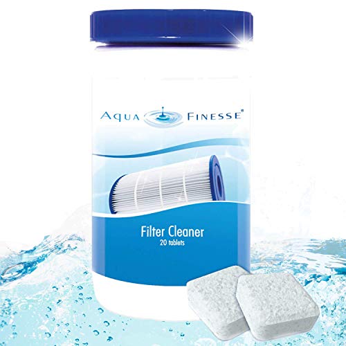AquaFinesse Filterreiniger Tabs, Filter Reinigungstabletten für Whirlpool, Pool, Swim Spa Filter. Filterkartuschen Reiniger, Spa Kartuschenreiniger, AF Filter Cleaner von AquaFinesse HL