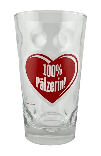 100% Pälzerin! Dubbeglas 0,5 L - Das Schorleglas für eine echte Pfälzerin von Pfalz Schorle Edition