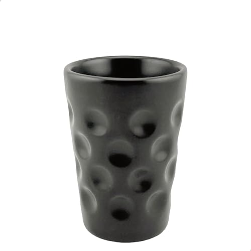 Dubbe Espressotasse – Pfälzer Charme für echte Genießer | Dubbeglas Eierbecher | Schnapsglas aus Keramik | Pfalz Dubbebecher (schwarz) von Pfalz Schorle Edition