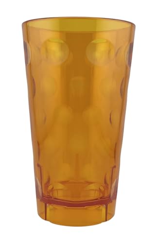 Pfalz Schorle Edition Pfälzer Dubbebecher 0,5 l (Orange) aus Plastik (Polycarbonat) - mit Logofläche (Freifläche für Beschriftung oder Druck) von Pfalz Schorle Edition