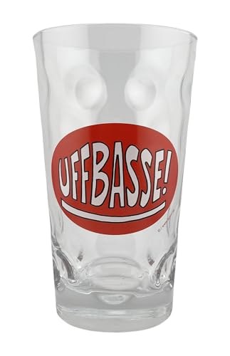 Uffbasse! Dubbeglas 0,5 L - Das Schorleglas für eine Pfälzer Schorle von Pfalz Schorle Edition
