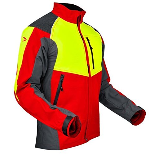 Pfanner 105544/2XL Forstjacke Ventilation Größe XXL in rot/gelb/grau von Pfanner