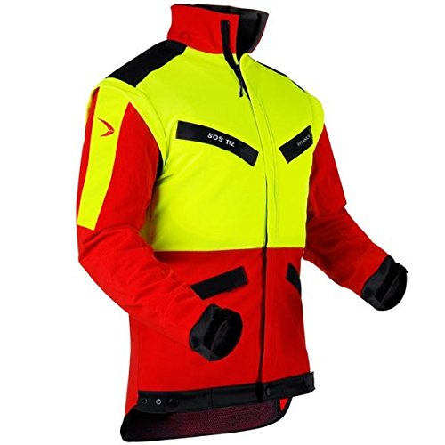 Pfanner 804163-40/L Forstjacke KlimaAIR Größe L in rot/gelb/schwarz von FORMAT