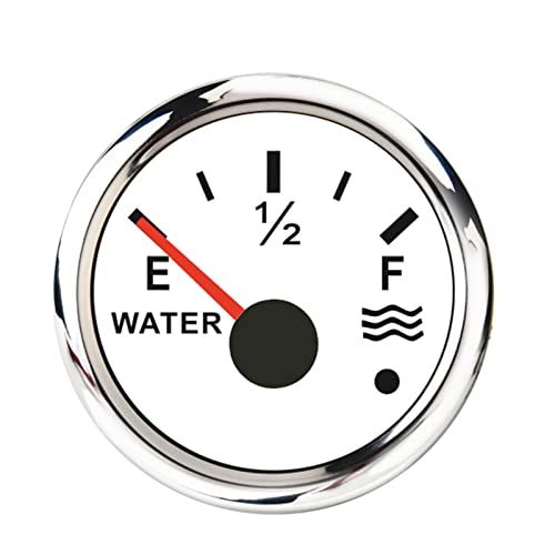 Kraftstoff-Sendeeinheit, 0–190 Ohm/240–33 Ohm, Wasser-Kraftstoffstandsensor, passend für 52-mm-Messgerät, Marine-Boots-Auto-Wassersendereinheit, Wasserstandsanzeige mit Alarm (WS 0–190 Ohm) von Pfeilzieher