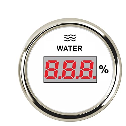 Kraftstoff-Sendeeinheit, 52 mm Wasserstandsanzeige, 2 Zoll, digitale Wassertank-Füllstandsanzeige für Marine-Autos und Boote mit 0–190 Ohm, 240–33 Ohm, roter Hintergrundbeleuchtung, 12 V, 24 V (WS-0 Kraftstoff-Sendeeinheit, 52 mm Wasserstandsanzeige, 2 Zoll, digitale Wassertank-Füllstandsanzeige für Marine-Autos und Boote mit 0–190 Ohm, 240–33 Ohm, roter Hintergrundbeleuchtung, 12 V, 24 V (WS-0 von Pfeilzieher
