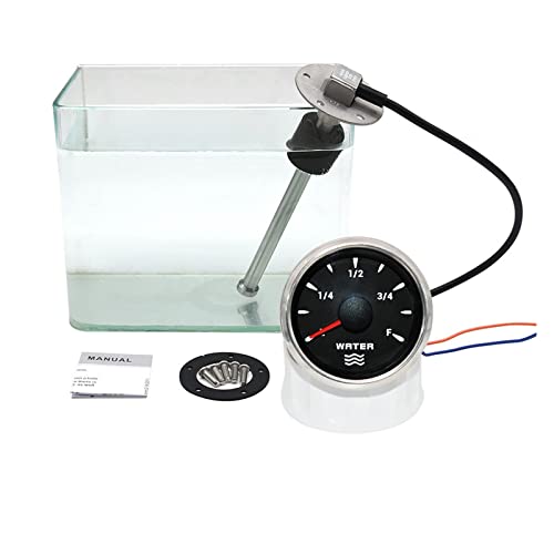 Kraftstoff-Sendeeinheit, 52-mm-Wasserstandsmesser mit 7-farbiger Hintergrundbeleuchtung, 100–600 mm, 0–190 Ohm, Wasserstandssensor für Wasserstandsmesser für Schiffsboote und Autos (475 mm Sensoranz Kraftstoff-Sendeeinheit, 52-mm-Wasserstandsmesser mit 7-farbiger Hintergrundbeleuchtung, 100–600 mm, 0–190 Ohm, Wasserstandssensor für Wasserstandsmesser für Schiffsboote und Autos (475 mm Sensoranz von Pfeilzieher