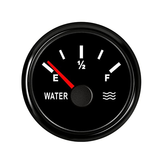 Pfeilzieher Kraftstoffsendeeinheit 52 mm Wasserstandsanzeige 0–190 Ohm 240–33 Ohm Edelstahl-Wassertank-Füllstandsanzeige Werkzeug Weiß-Schwarz-Instrument(BN-240–33 Ohm) von Pfeilzieher