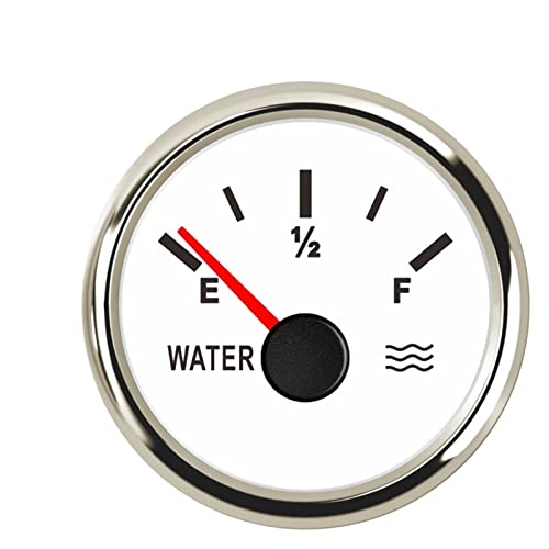 Pfeilzieher Kraftstoffsendeeinheit 52 mm Wasserstandsanzeige 0–190 Ohm 240–33 Ohm Edelstahl-Wassertank-Füllstandsanzeige Werkzeug Weiß-Schwarz-Instrument(WS-240–33 Ohm) von Pfeilzieher
