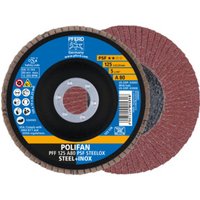 PFERD POLIFAN-Fächerscheibe PFF 125 A 80 PSF STEELOX PFERD POLIFAN-Fächerscheibe PFF 125 A 80 PSF STEELOX von Pferd-Rüggeberg