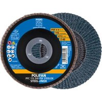 PFERD TOOLS POLIFAN Fächerscheibe PFC 115x22,23 mm konisch Z40 Uni.-Linie PSF STEELOX Stahl/Edelstahl PFERD TOOLS POLIFAN Fächerscheibe PFC 115x22,23 mm konisch Z40 Uni.-Linie PSF STEELOX Stahl/Edelstahl von PFERD