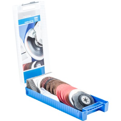 COMBICLICK Set 19-tlg. Ø 115 mm 5/8-11 Bearbeitungen grob bis poliert mit Winkelschleifer COMBICLICK Set 19-tlg. Ø 115 mm 5/8-11 Bearbeitungen grob bis poliert mit Winkelschleifer von Pferd