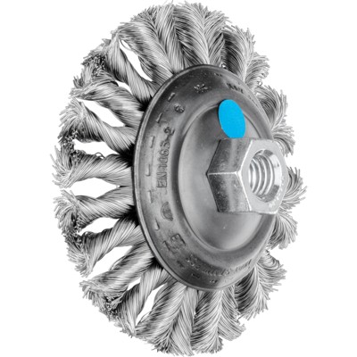 COMBITWIST Kegelbürste gezopft KBG Ø 100x13 mm M14 Edelstahl-Draht-Ø 0,35 mm Winkelschleifer (1) von Pferd
