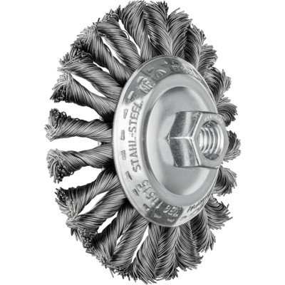 COMBITWIST Kegelbürste gezopft KBG Ø 115x15 mm M14 Stahl-Draht-Ø 0,50mm Winkelschleifer von Pferd
