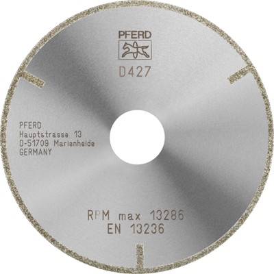 Diamant-Trennscheibe D1A1R 115x2,0x22,23 mm D427 (grob) mit Schutzsegment für GFK/CFK von Pferd
