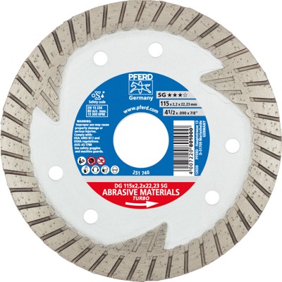 Diamant-Trennscheibe DG 115x2,2x22,23 mm SG z. Trennen v. Stein/Beton,hohe Schnittqualität von Pferd