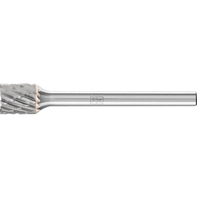 Hartmetall Frässtift Zylinder ZYAS stirnverzahnt Ø 06x07mm Schaft-Ø 3mm Z3P universal mittel kreuzverzahnt von Pferd