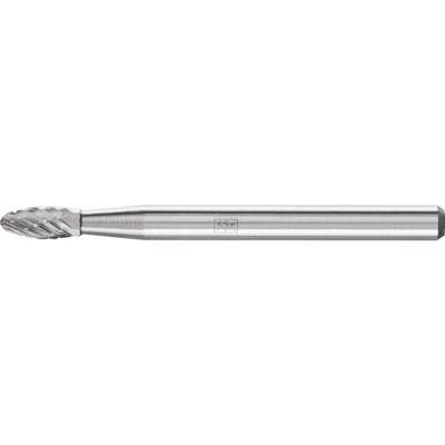 Hartmetall Hochleistungsfrässtift ALLROUND Flamme B Ø03x07 mm Schaft-Ø 3 mm universal grob von Pferd