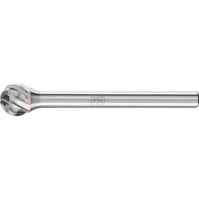 Hartmetall Hochleistungsfrässtift INOX Kugel KUD Ø 06x05 mm Schaft-Ø 3 mm für Edelstahl von Pferd