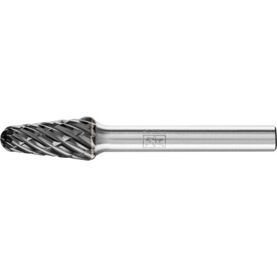 Hartmetall Hochleistungsfrässtift STEEL Rundbogen KEL Ø 10x20mm Schaft-Ø 6 mm HICOAT für Stahl von Pferd