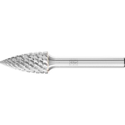 Hartmetall Hochleistungsfrässtift Spitzbogen SPG Ø 12x25 mm Schaft-Ø 6 mm TITANIUM für Titan von Pferd