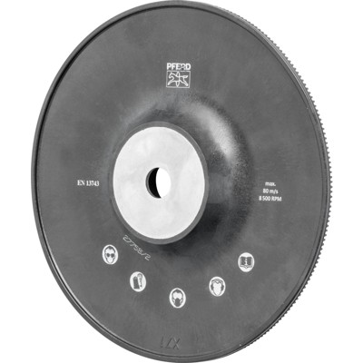Hochleistungs-Stützteller mit Spannmutter Ø 180 H-GT180 M14 für Winkelschleifer 180 Hochleistungs-Stützteller mit Spannmutter Ø 180 H-GT180 M14 für Winkelschleifer 180 von Pferd