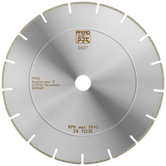 PFERD - Diamant-Trennscheibe D1A1R 230x2,5x22,23 mm D427 (grob) segmentiert für GFK/CFK von Pferd