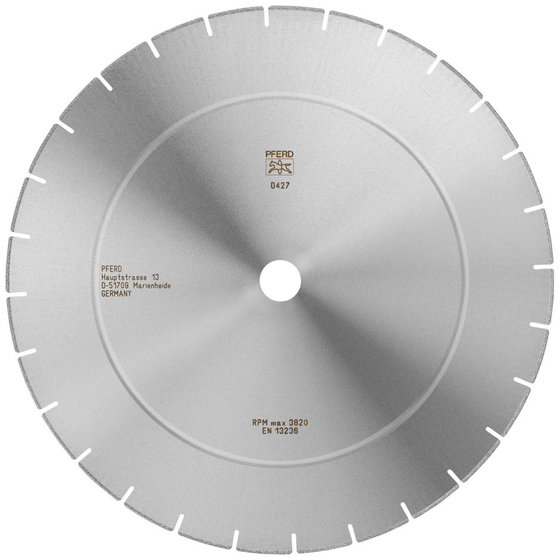 PFERD - Diamant-Trennscheibe D1A1R 400x3,8x30,0mm D427 (grob) segmentiert für GFK/CFK von Pferd