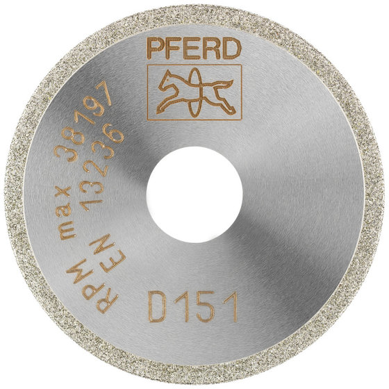 PFERD - Diamant-Trennscheibe D1A1R 40x1,0x10,0mm D151 (mittel) für Glas/Keramik/Hartmetall von Pferd
