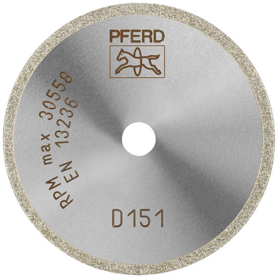 PFERD - Diamant-Trennscheibe D1A1R 50x1,4x6,0mm D151 (mittel) für Glas/Keramik/Hartmetall von Pferd