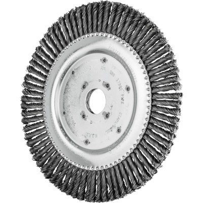 PIPELINE Bürste gezopft RBG Ø 178x6x22,2 mm Stahl-Draht-Ø 0,50mm 76-Zöpfe Winkelschleifer von Pferd
