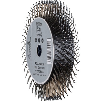 POLISCRATCH Rundbürste ungezopft RBU Ø100x20mm M14 Stahl-Draht-Ø0,60 Winkelschleifer POLISCRATCH Rundbürste ungezopft RBU Ø100x20mm M14 Stahl-Draht-Ø0,60 Winkelschleifer von Pferd