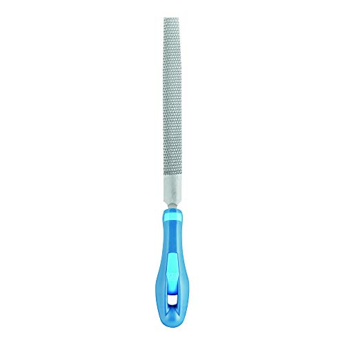 PFERD Halbrunde Holzraspeln, 150mm, halbrunde, spitz zulaufende Feile, Raspelhieb H2 auf zwei Seiten, inkl. Ergonomie-Feilenheft, 11233157 – speziell für universelle Schrupp- u. Schlichtarbeiten von PFERD