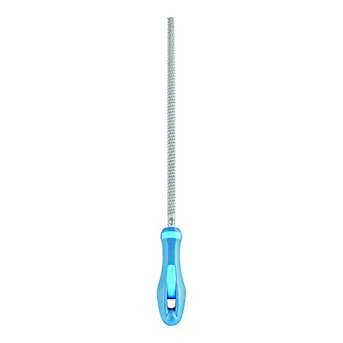 PFERD Runde Holzraspel, 200mm, runde, spitz zulaufende Feile, umlaufender Raspelhieb H2, inkl. Ergonomie-Feilenheft, 11234207 – speziell für universelle Schrupp- und Schlichtarbeiten geeignet von PFERD